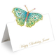 Jeweled Butterfly Die Cut Personalized Place Cards Image 2 of 2